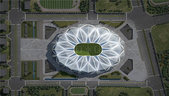 广州恒大足球场设计方案获广州市城市规划委员会全票通过(图)