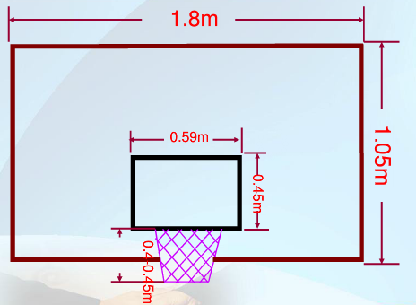 【每日一练】国际篮联尺寸范围内的区域